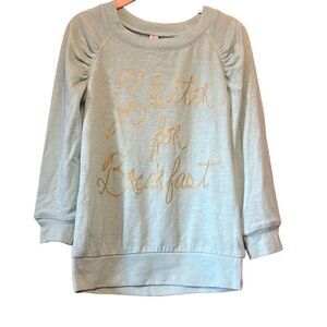 Xhilaration glitter for breakfast top girls size‎ xsmall